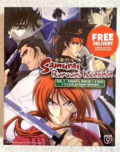 DVD Anime Samurai Rurouni Kenshin Series (Vol. 1-95) + 2 OVA + 5 Live Action Eng