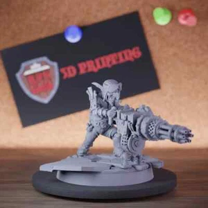 Goblin Brigadiers Mitragliatrice in miniatura Mini DnD 5e TTRPG Pathfinder - Foto 1 di 8