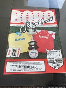 Scarborough V Chesterfield 1992 Soccer/football Programme - Picture 1 of 2