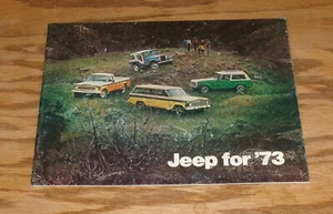 Original 1973 Jeep Full Line Deluxe Sales Brochure CJ-5 CJ-6 Wagoneer Commando - Picture 1 of 2
