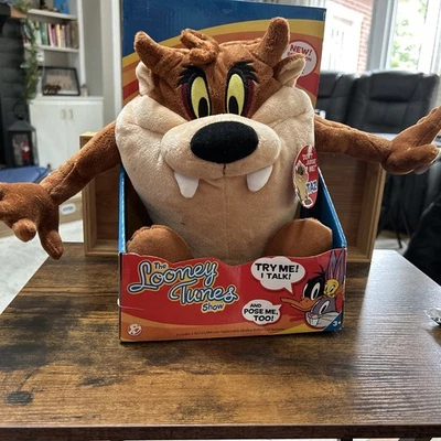 Talking Taz Tasmanian Devil 12" Looney Tunes Stuffed Animal Plush Doll - Image 1 of 4