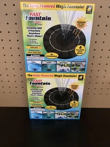 2 Fast Fountain by Pocket Hose Solar Powered Magic Fountain Deal-2 Units New - Picture 1 of 12
