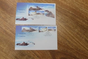 2013 AAT ANTARCTIC MOUNTAINS FDC COVER SET OF 2 - Picture 1 of 1