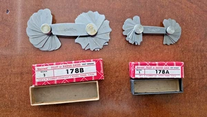 STARRETT #178 A & B  Radius Gage Sets.   1/32-1/2" Range - Picture 1 of 7