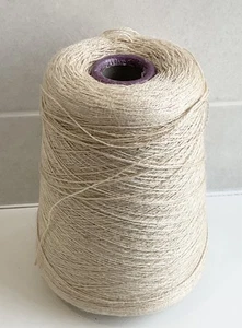 Cone Of Aurora Silks Natural 2Ply Tussah Silk On Cone - Picture 1 of 3