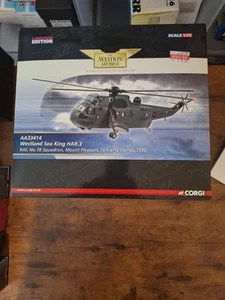 CORGI WESTLAND SEA KING HAR.3 RAF 78 SQN MOUNT PLEASANT FALKLANDS 1990 AA33414 - Picture 1 of 6