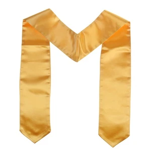 Stola Unisex Adulto Tinta Unita Laurea (Orata) Stole per Coro Laurea Stola - Foto 1 di 6