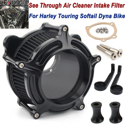 Filtro de admisión de filtro de aire para Harley Touring Road King Street Glide Softail Dyna Foto 1 de 4