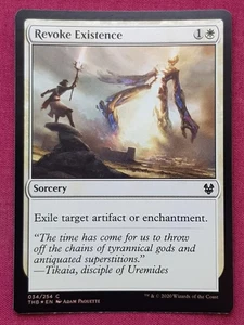 Magic The Gathering THEROS BEYOND DEATH FOIL REVOKE EXISTENCE white card MTG - Picture 1 of 2