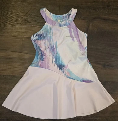 Vestido Tenis Moodytiger Niñas Talla 4 Rosa Pastel Púrpura Atlético Jersey Falda  Foto 1 de 4