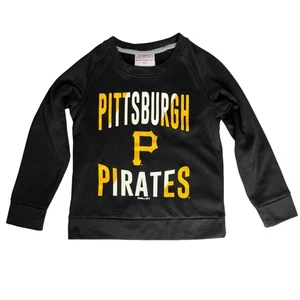 Mercancía Genuina Niños Pittsburgh Pirates LS Camisa Negra Talla Niños Mediana 5/6 - Imagen 1 de 8