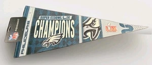 Philadelphia Eagles 2025 Super Bowl Champions 11" x 29" Felt Wall Pennant New - Picture 1 of 2
