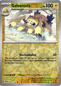 Galvantula 065 Reverse Holo Common Pokemon Paradox Rift - Picture 1 of 2