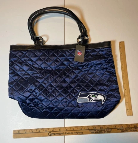 Seattle Seahawks Pro-fan-ity by Littlearth navy quilted purse w/ tags - NEW Cover