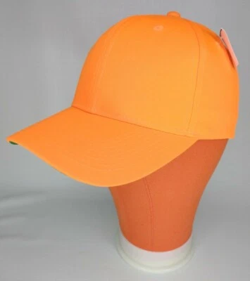 Blaze Orange Outdoor Cap Snapback Hunting Hat New - Image 1 of 4