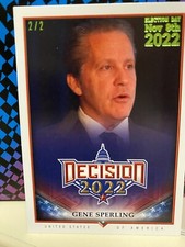 GENE SPERLING DECISION 2022 ELECTION DAY LIME GREEN PARALLEL CARD #194 2/2