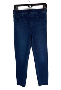 Spanx Blue Jeanish Ankle Legging Size M Petite Jegging Dark Wash Shaping Skinny - Picture 1 of 8