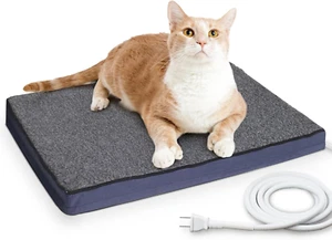 Outdoor Pet Heating Pad for Dogs & Cats - 100% Waterproof Memory Foam Outdoor He - Picture 1 of 7