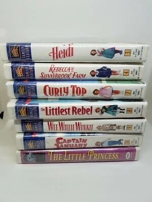SIX- NEW Shirley Temple VHS Fox Video Family Feature HEIDI, LITTLEST REBEL, SIX! Foto 1 de 4