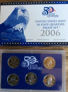 2006 US Mint 50 State Quarters Proof Set, in Original Box, with COA  - Bild 1 von 1