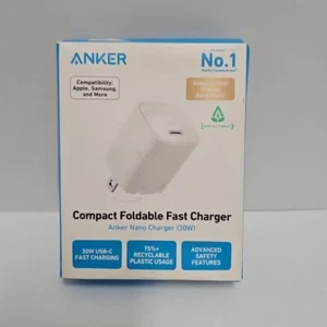 Anker Compact Foldable Fast Charger (30W) ECO USB-C A2337 White - Picture 1 of 4