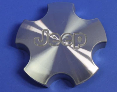 Juego de 2 tapas centrales de rueda de 5 radios plateadas para Jeep Grand Cherokee 02-04 Mopar de fábrica Foto 1 de 2