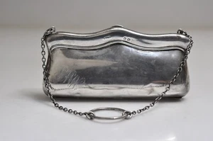 Sterlingsilber 925 Clutch Geldbörse Englisch EJH Markenzeichen, Birmingham, Houlston - Bild 1 von 10