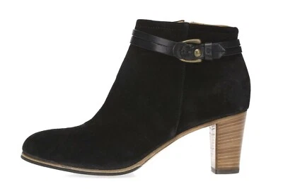 Botines de gamuza de cuero negro para mujer ALBERTO FERMANI talla 40,5 ¡NUEVO! 229833 Foto 1 de 4