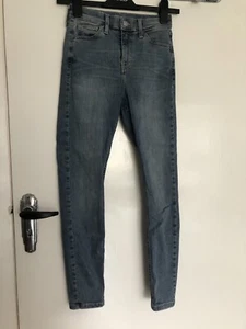 Topshop Moto Blue Denim Skinny Jeans W26 L 30 - Picture 1 of 3