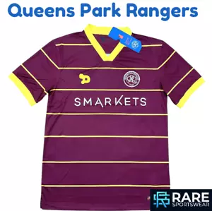 CAMISETA DE FÚTBOL AUTÉNTICA DE LAS REINAS PARK RANGERS 2016 VISITANTE TERCERA MEDIANA ADULTO (NUEVA CON ETIQUETAS) - Imagen 1 de 6