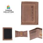 Men's Rugged Leather Triple Stich Wallet, Available In Multiple Styles