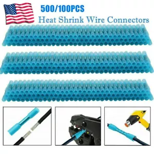 500/100x Heat Shrink But Connector Waterproof Electrical Wire Marine Butt Splice - Picture 1 of 11