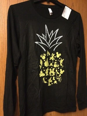 Forma de piña con personajes de Disney - Camisa negra - Manga larga - M.   Foto 1 de 4