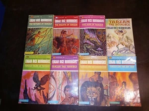 VINTAGE 1960's TARZAN PB Book Lot of 8 by Edgar Rice Burroughs 2nd Printing etc - Picture 1 of 11