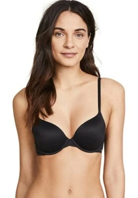 Calvin Klein Womens 36A Perfectly Fit Lightly Lined Memory Touch Black Underwire - Image 1 of 4