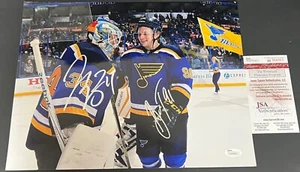 Jake Allen & Vladimir Tarasenko St Louis Blues  Signed 11x14 Photo JSA COA - Picture 1 of 1