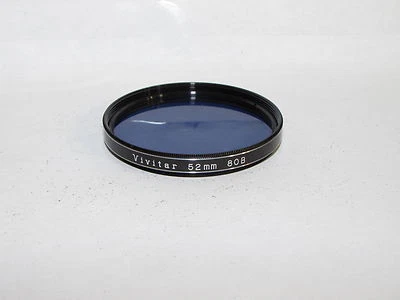 Original Vivitar 80B Dark Blue 52mm Lens Filter Made in Japan O40940 - Image 1 of 2