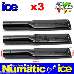 3 x Numatic Crevice Tool Long Slim Nozzle Vacuum Hoover Hose Valeting Car 38mm - Picture 1 of 1