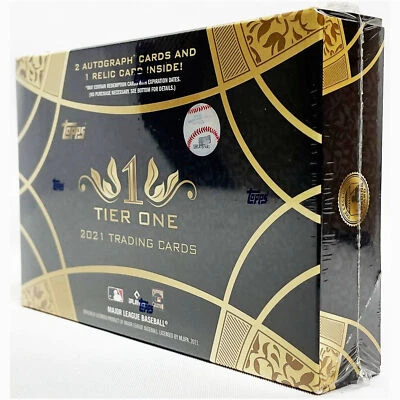 2021 Topps Tier One Baseball Hobby Box NEW SEALED | Big Potential Hits