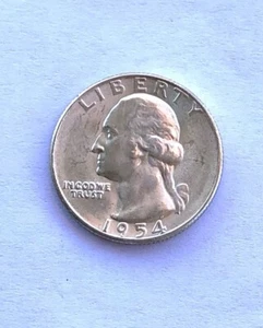 1954-S 25C Washington Quarter Dollar UNC Condition {#01} - Picture 1 of 5
