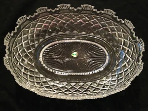 WATERFORD KENNEDY CRYSTAL HERITAGE COLLECTION RARE VINTAGE OVAL BOWL - Bild 1 von 12