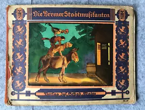 Die Bremer Stadtmusikanten, gezeichnet von Eugen Oßwald, Jos. Scholz um 1926 - Bild 1 von 5