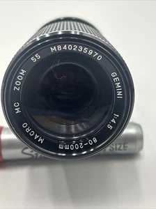 Canon Lens GEMINI 1:4.5 80-200mm MACRO MC ZOOM 55 Lens for Canon MADE IN JAPAN - Picture 1 of 8