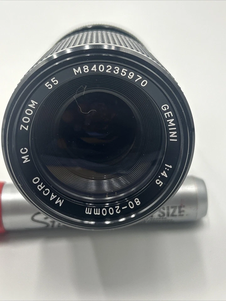 Canon Lens GEMINI  1:4.5 80-200mm  MACRO MC ZOOM 55 Lens for Canon MADE IN JAPAN - Image 1 of 4