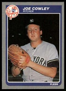 1985 Fleer #124 Joe Cowley - Picture 1 of 2
