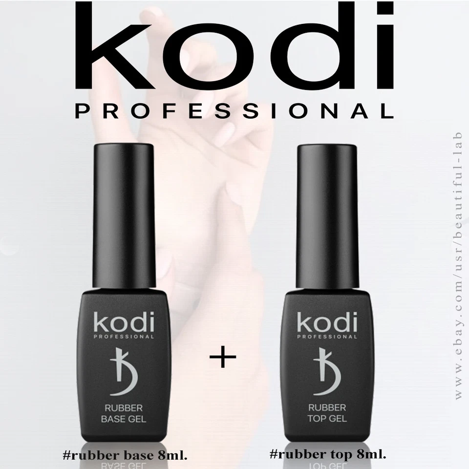 KODI Professional BASE Rubber 8ml. + TOP Gummi 8ml. - Für Gel Politur - Soak off - Bild 1 von 1