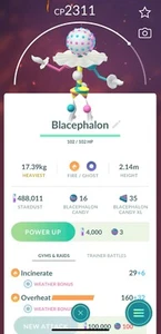 🌌�Pokemon GO ULTRABEAST - BLACEPHALON (Registered or 30 Days) - Picture 1 of 1
