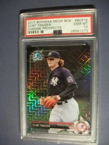 CLINT FRAZIER 2017 Bowman Chrome Mega Box Refractor #BCP16 PSA GEM MINT 10 RC - Picture 1 of 1