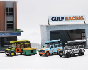 Master 1:64 Land Rover Defender 110 Gulf Camping Camouflage Diecast Car Model - Picture 1 of 24