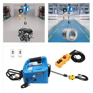 Polipasto Eléctrico 1500W 500KG Control Remoto Inalámbrico Torno Eléctrico Cuerda 7.6M - Imagen 1 de 19